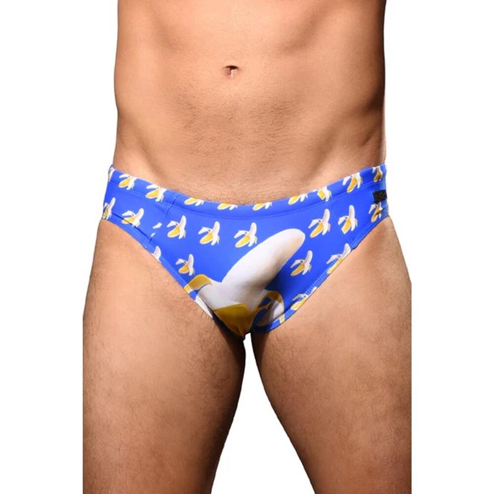 NWT Andrew Christian Big Banana Bikini Men's Swimwear Size M. Limited Edition
